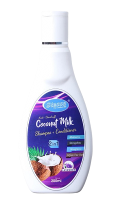 STESSA COCONUT MILK SHAMPOO + CONDITIONER  200ml