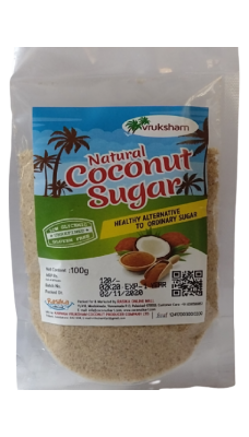 VRUKSHAM NATURAL COCONUT SUGAR 100g