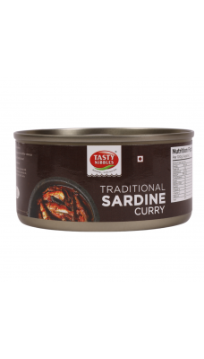 Tasty Nibbles Ready to Eat Canned Traditional Sardine Curry 185g