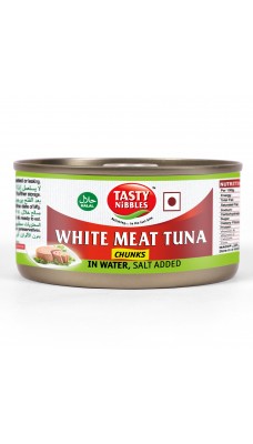 Tasty Nibbles White Meat Tuna Chunks in Water Salt Added 185g