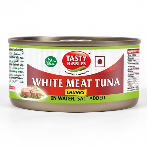 Buy Ready To Eat Tasty Nibbles White Meat Tuna Chunks In Water Salt Added 185g Online