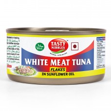 Tasty Nibbles White Meat Tuna Flakes in Sunflower Oil 185g 