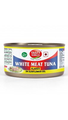 Tasty Nibbles White Meat Tuna Flakes in Sunflower Oil 185g 